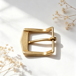 Fashion Brass Roller Buckle, Glossy Finish Strap Adjustment Buckle, Handmade Leather Fitting, Dog <b>Collar</b> & Backpack Hardware - Product Image 3