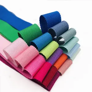 도매 3mm-50mm 관례는 폴리 에스터 Viscose 모자 리본 레이온 Petersham Grosgrain 리본