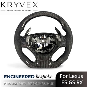 Kryvex <span class=keywords><strong>Lexus</strong></span> ES GS <span class=keywords><strong>RX</strong></span> 250 300h <span class=keywords><strong>350</strong></span> 450h <span class=keywords><strong>F</strong></span>-<span class=keywords><strong>sport</strong></span> 2013-2016 Fibra de Carbono Personalizada para Palanca de Cambios Cuero Perforado - Product Image 2