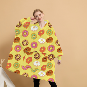 Oversized <strong>Stitch</strong> Ultra Plush Colorful Donut Customized Design Winter Wearable Giant Sweatshirt <strong>Blanket</strong> <strong>Hoodie</strong> - Product Image 3
