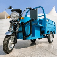 60V Electric Cargo Tricycle 501-800W Three Wheel Utility Transport Motorcycle Open Body 300-400kg Payload