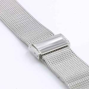 Sang Trọng Phát Hành Nhanh Chóng 18 20 21 22Mm Milan Lưới Thép Không Gỉ Ban Nhạc Đồng Hồ Thay Thế Dây Đeo Với Khóa Rắn - Product Image 5
