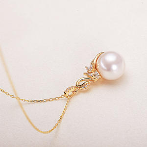 สร้อยคอจี้หงส์เงินแท้ 925 ระดับไฮเอนด์จาก Zhuji ประดับมุกน้ำจืดแท้ พร้อมสายคล้องคอและจี้มุก - Product Image 3