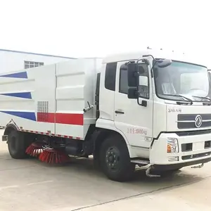 Çin fabrika 12cbm yol süpürme kamyon temizlik kamyonu küçük sokak temizleme yol süpürme makinesi