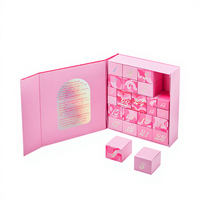 Bijoux cosmétiques personnalisés écologiques de Noël et du Nouvel An boîte-cadeau vide de 24 jours de calendrier de l'avent en carton