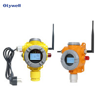 Detektor Gas Mudah Terbakar Tetap GTYQ-TCB2-W dengan Layar LCD Ex d IIC T6 Sensor Nirkabel Anti Ledakan Monitor Alarm