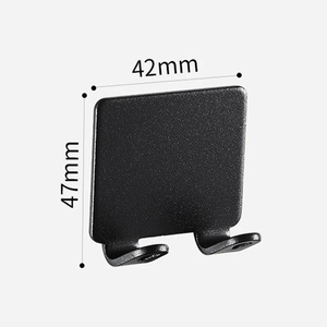 Support de rasoir en aluminium spatial, sans perçage, étanche, pour hommes, avec crochet de rangement pour salle de bain et cuisine - Product Image 6