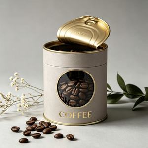High Quality Child‑Resistant <b>Coffee</b> Paper Tube Food Safe Airtight <b>Can</b> for <b>Coffee</b> Bean Gift Packaging - Product Image 3