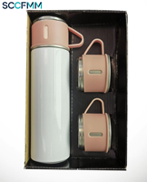 Nouveau transfert de chaleur Deluxe Bullet 304 tasse thermos en acier inoxydable Sublimation blanc enduit tasse à eau coffret cadeau avec boîte-cadeau