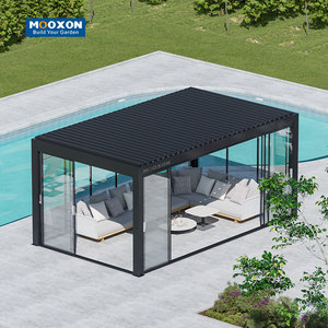 عريشة من الألومنيوم مزودة بمحرك من Mooxon ، عريشة خارجية من الألومنيوم ، عريشة مناخية من skyour poly ، عريشة مناخية خارجية من الألومنيوم - Product Image 3