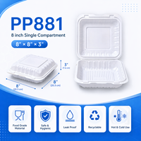 Contenants jetables TengChuang pour restaurant, boîtes alimentaires en PP de qualité alimentaire à 3 compartiments, boîtes à salade écologiques à emporter avec couvercles