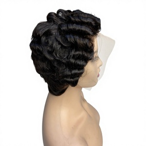 Perruque en dentelle frontale en <span class=keywords><strong>cheveux</strong></span> humains vierges vietnamiens avec dentelle HD transparente sans colle, nœuds décolorés pour femmes noires - Product Image 6