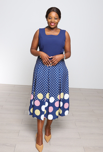 Vestidos de Moda Geenlinm de Alta Calidad con Estampado de Puntos Africanos para Mujer, Trajes para Dama - Product Image 4