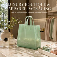 Sac de shopping personnalisé en PP/PVC dépoli, élégant sac cadeau pour vêtements de créateurs, soins de la peau et boutiques de luxe
