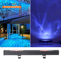Projecteur LED intelligent extérieur étanche IP65 en aluminium, effet vague d'eau, lumière de projection 3D dynamique couleur, pour éclairage paysager mural