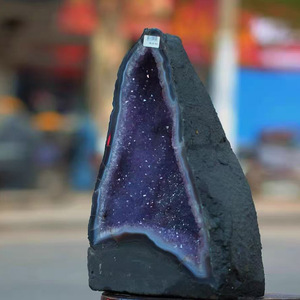 Bán Buôn Tự Nhiên Thạch Anh Tím Geode Pha Lê Cụm Citrine Geode Thạch Anh Tím Nhà Thờ - Product Image 3