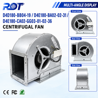 Nuevo Ventilador Centrífugo D4E180-CA02-36 AC 230V 180mm de Alto Flujo de Aire con Doble Entrada para Reemplazo en Gabinetes de Módulos Inversores