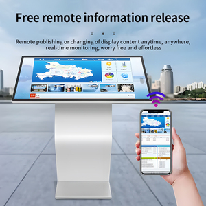 Siêu mỏng 32 \ "43 \" 50 \ "màn hình tương tác LCD kiosk màn hình cảm ứng tầng đứng tự phục vụ quảng cáo thiết bị đầu cuối kỹ thuật số Poster - Product Image 2