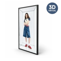 Affichage interactif tactile 4K 3D pour signalisation spatiale, Android/Windows, 8 Go de RAM, 64 Go de SSD, avec CMS intégré, animation intelligente pour le commerce de détail