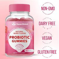 Gummies Probiotiques en Gros pour Adultes et Hommes, Marque Privée, Fibres, Régularité Intestinale, avec Prébiotiques