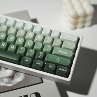 XVX Keycaps – Kit de touches PBT à sublimation vert dégradé, 132 touches, personnalisé pour clavier mécanique, mignon