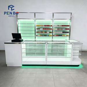ตู้โชว์ร้านขายอุปกรณ์สูบบุหรี่คุณภาพสูง พร้อมไฟ LED โชว์สินค้าได้เต็มที่ <span class=keywords><strong>เคาน์เตอร์</strong></span>โชว์สินค้า<span class=keywords><strong>ร้าน</strong></span>ขายซิการ์และอุปกรณ์สูบบุหรี่ - Product Image 2