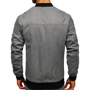 Chaqueta de bombardero de hombre de alta calidad personalizada precios al por mayor chaqueta de bombardero ligera impermeable informal para hombre - Product Image 3