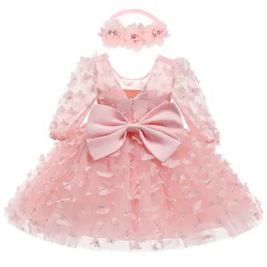 Saia de princesa para meninas, popular, bebê, recém-nascido, saia, borboleta, elegante, vestido de festa de aniversário