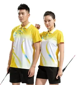 Tenniskleding Voor Heren En Dames Zomertenniskleding Met Korte Mouwen En Sneldrogende Sportkleding Tops Badmintonkleding