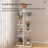 Support de fleurs en métal simple à plusieurs niveaux JIABEIHAO, support de fleurs sur pied pour balcon et maison