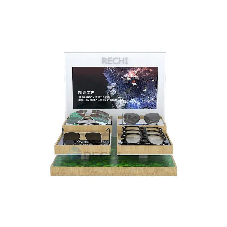 Rechi suporte de óculos de sol original de acrílico, design e fabricação, varejo, display pop-display para exibição de olho-wear perspex