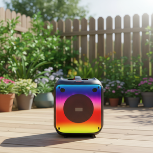 Powerful New Style High Quality RGB Light Wireless Party Stereo Speaker with BT USB TF AUX TWS for Outdoor <strong>Karaoke</strong> Music <strong>Player</strong> - Product Image 5