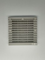 Grille de ventilation anti-poussière ABS à obturateur automatique pour ventilateur de refroidissement d'armoire électrique