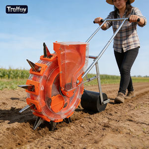 Sembradora manual de empuje tipo andador con rueda de cubierta para maíz y cacahuete - Product Image 1