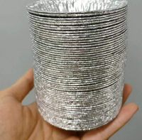 Moules à tartelettes en aluminium recyclables et écologiques, jetables, pour la pâtisserie à domicile