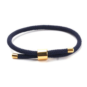 สร้อยข้อมือเชือกมิลานสำหรับผู้หญิงและผู้ชายทำจากสแตนเลสชุบทองสำหรับส่งเสริมการขายปรับโชคดีมิตรภาพ - Product Image 6