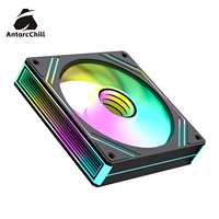 Ventilador AntarcChill de 120 mm de Fábrica, Diseño Central y Lateral con Espejo, Alto Flujo de Aire, Bajo Ruido, Refrigeración para Computadora PWM
