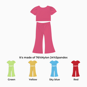 Nueva Llegada Ropa de Yoga Transpirable Conjunto de Ropa para Niñas Conjuntos de Ropa Deportiva Personalizados para Niñas - Product Image 1