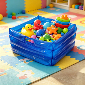 Vasca gonfiabile per <span class=keywords><strong>pediluvio</strong></span> da piscina, vasca per immersione e lavaggio piedi, vassoio per <span class=keywords><strong>pediluvio</strong></span> per piscine fuori terra con scaletta d'ingresso - Product Image 2