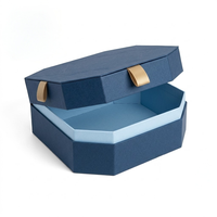 Boîtes hexagonales en papier kraft en gros pour cadeaux de fête, personnalisables
