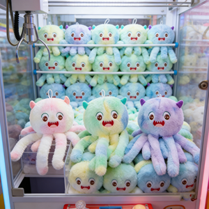 Peluche Poulpe Dégradé de 8 Pouces, Jouet en Peluche Doux avec de Grandes Yeux pour la Décoration de Chambre d'Enfant et Cadeau - Product Image 1