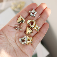 Charmes de lettres initiales en relief 3D en or plaqué 18 carats JS2060, populaires, simples, pour bracelet ou collier en cordon