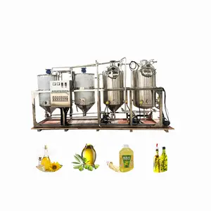 Small Palm Fruit Oil Production Line Oil Refining Machine Sunflower Oil Pressing and Refining Machine