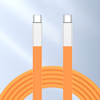 Kabel Data Penyangga Ponsel untuk Tablet PC iPhone Huawei Tipe C Kabel Data Elbow Kepang 240W Pengisian Cepat Tersedia Stok