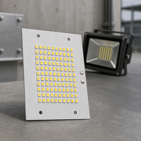 Carte PCB en aluminium personnalisée 100 LED SMD 3030 10S10P 85,4x65,4mm haute puissance pour éclairage industriel et lampadaires