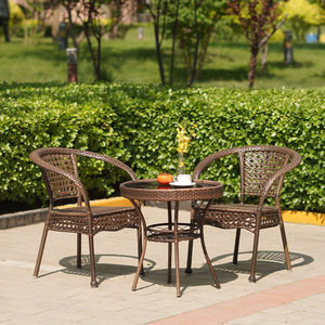 Set da Giardino in Rattan con Sedia <span class=keywords><strong>e</strong></span> Tavolo per Balcone <span class=keywords><strong>e</strong></span> Cortile - Product Image 1