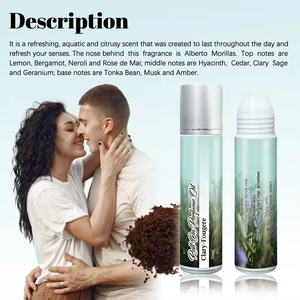 Nuovo Profumo Roll-on 30ML <span class=keywords><strong>al</strong></span> <span class=keywords><strong>Limone</strong></span>, Bergamotto, Neroli, Rosa, Muschio e Ambra, Eau de Cologne con Feromoni a Lunga Durata fino a 8 Ore - Product Image 5