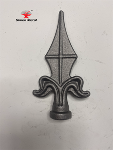 Composants en fer forgé <span class=keywords><strong>points</strong></span> de lance en fonte têtes de lance en métal décoratives clôture en fer portes ornementales accessoires - Product Image 4