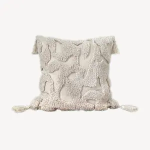 2024 nuevo diseño Boho macramé 100% algodón funda de almohada cojín de lujo bordado marroquí funda de almohada sala de estar decoración del hogar