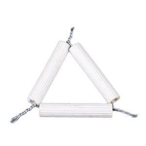 Triángulo de arcilla, soporte para crisol de calentamiento, soporte de arcilla cerámica, aparato experimental químico, cerámica física y química - Product Image 2